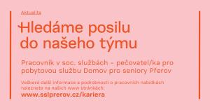 Hledáme posilu do našeho týmu