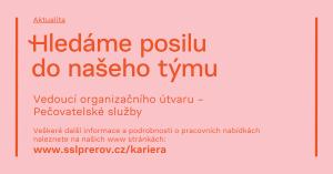 Hledáme posilu do našeho týmu