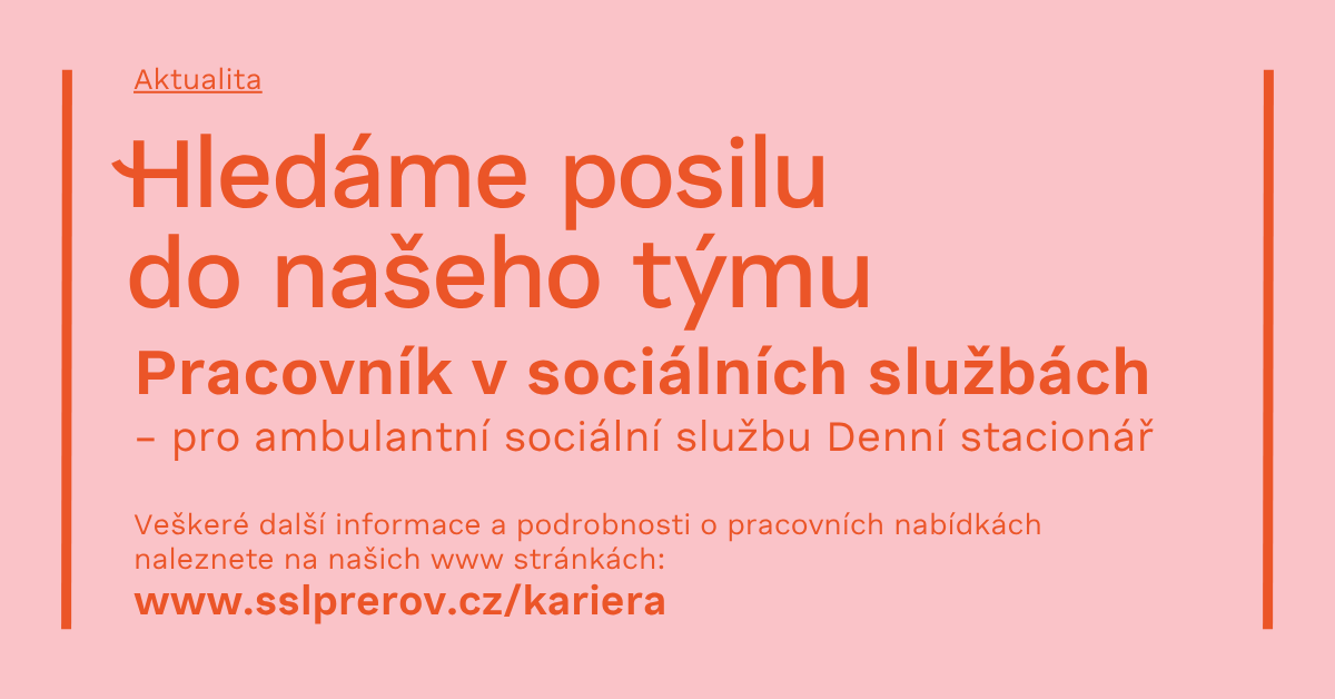 Hledáme posilu do našeho týmu