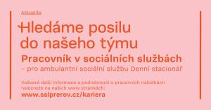 Hledáme posilu do našeho týmu