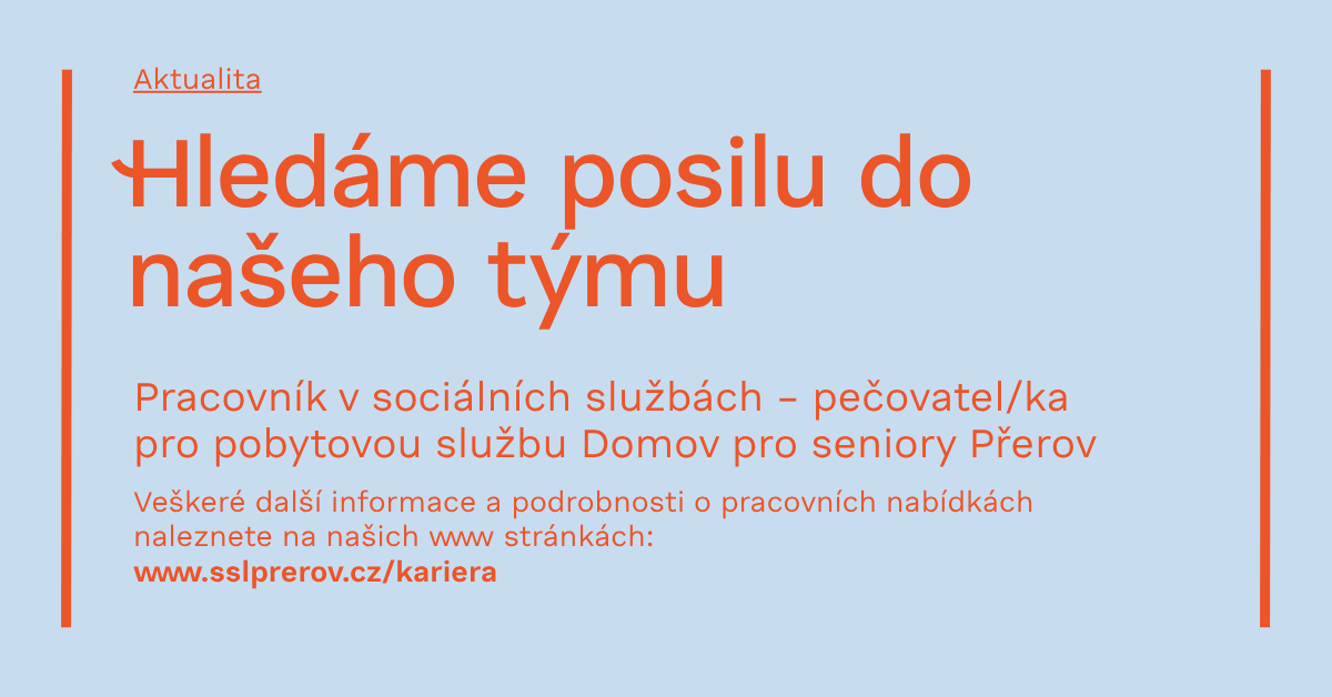 Hledáme posilu do našeho týmu