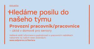 Hledáme posilu do našeho týmu